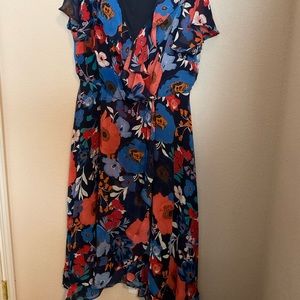 Lane Bryant Plus Size Ruffled Wrap Style Dress